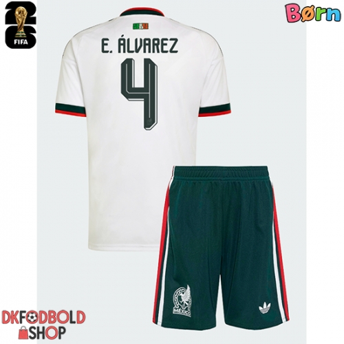 Mexico Edson Alvarez #4 Udebanesæt Børn VM 2026 Kort ærmer (+ korte bukser)